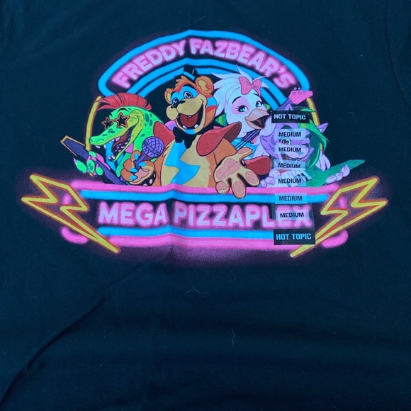 Black five nights at Freddy’s t shirt - Picture 2 of 2